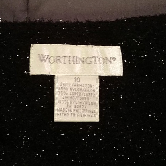 Black Lurex Cardigan Sweater - Picture 3 of 10